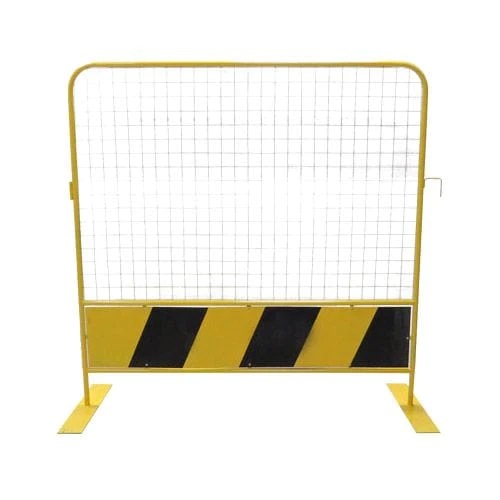 1.8m Black &amp; Yellow High Fencing Mesh Barricade
