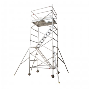 Double Width Easy Access Ladder Scaffold Tower