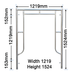 1524MM X 1219MM Vertical Frame