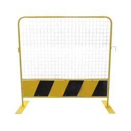 1.8m Black &amp; Yellow High Fencing Mesh Barricade